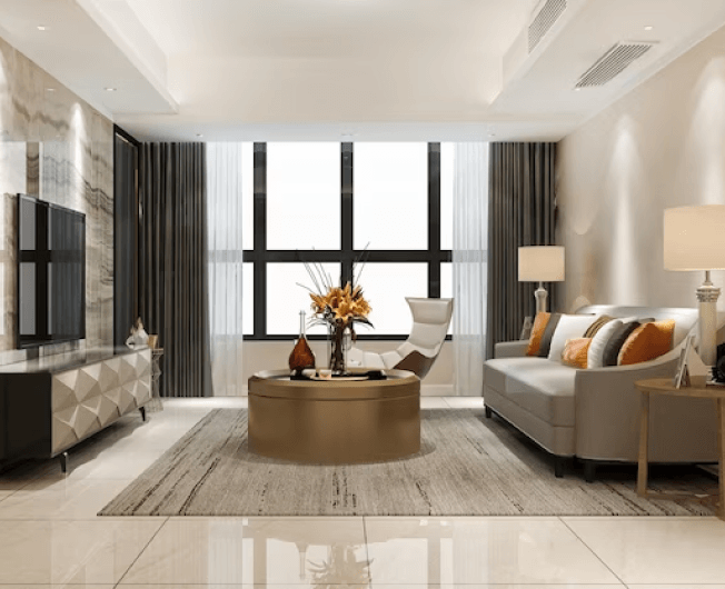 Porcelain Living Hall Flooring